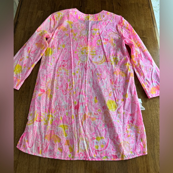 Lilly Pulitzer Marco Island Tunic SZ M Pink Pout More Kinis In The Keys - Picture 11 of 16